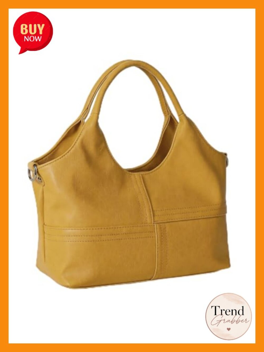 Medium Vegan Leather Purses with Detachable Satchel Strap, Tote Hobo Bag